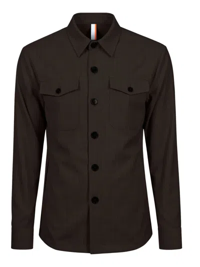 P.m.d.s Pmds Men's Wool-blend Shirt In Brown