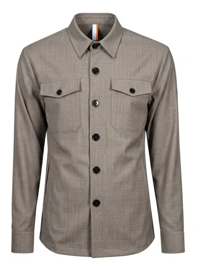 P.m.d.s Pmds Men's Wool-blend Shirt In Grey