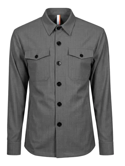 P.m.d.s Pmds Men's Wool-blend Shirt In Grey