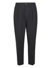 P.m.d.s Pleated Trousers In Black