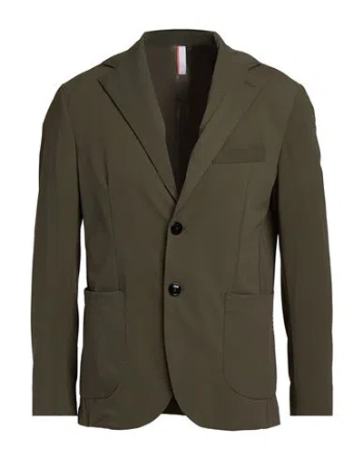 Pmds Premium Mood Denim Superior Man Blazer Military Green Size L Polyamide, Elastane In Gray