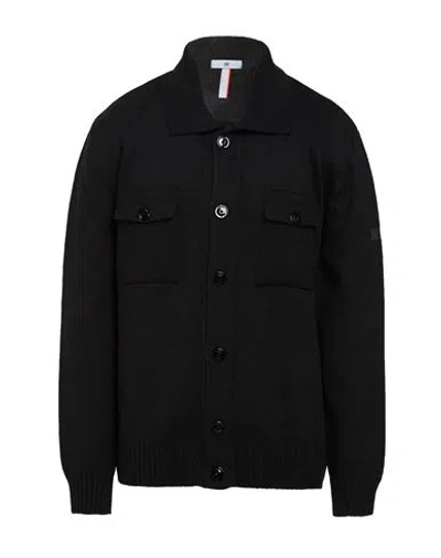 Pmds Premium Mood Denim Superior Man Cardigan Black Size Xxl Acrylic, Wool, Alpaca Wool, Viscose