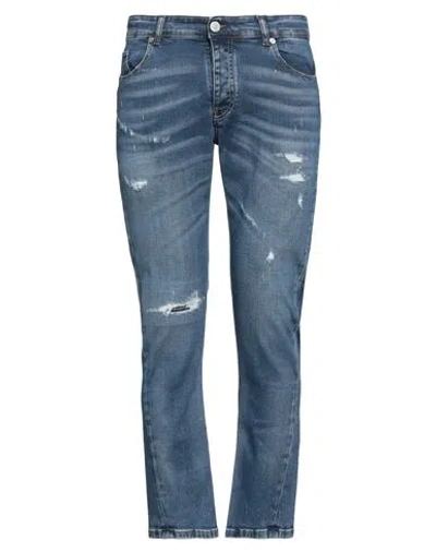 Pmds Premium Mood Denim Superior Man Jeans Blue Size 34 Cotton, Elastane