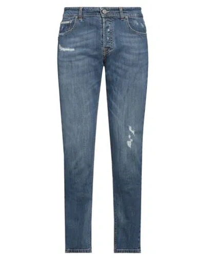 Pmds Premium Mood Denim Superior Man Jeans Blue Size 34w-30l Cotton, Elastane