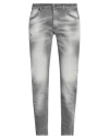 Pmds Premium Mood Denim Superior Man Jeans Grey Size 32 Cotton, Elastane In Grey