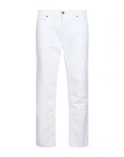 Pmds Premium Mood Denim Superior Man Jeans White Size 33 Cotton, Elastane
