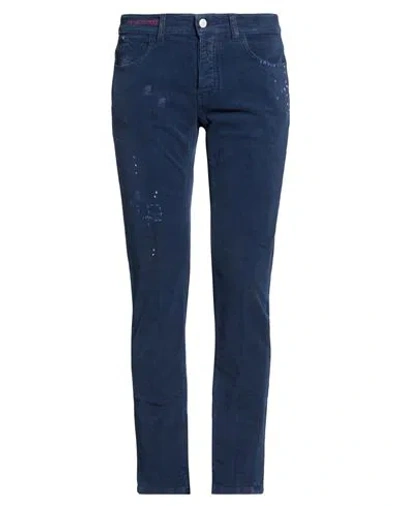 Pmds Premium Mood Denim Superior Man Pants Blue Size 28 Cotton, Elastane