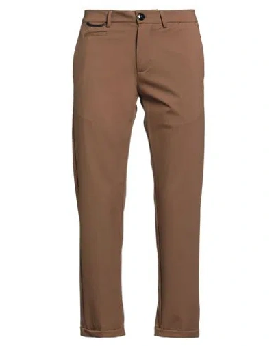 Pmds Premium Mood Denim Superior Man Pants Brown Size 33 Polyamide, Elastane