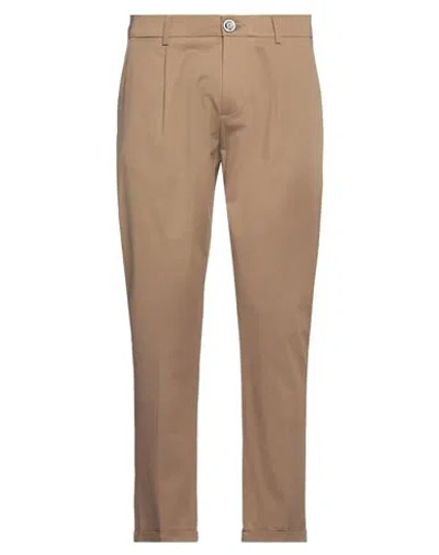 Pmds Premium Mood Denim Superior Man Pants Camel Size 33 Cotton, Elastane