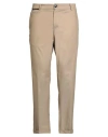 Pmds Premium Mood Denim Superior Man Pants Khaki Size 33 Cotton, Polyamide, Elastane In Brown