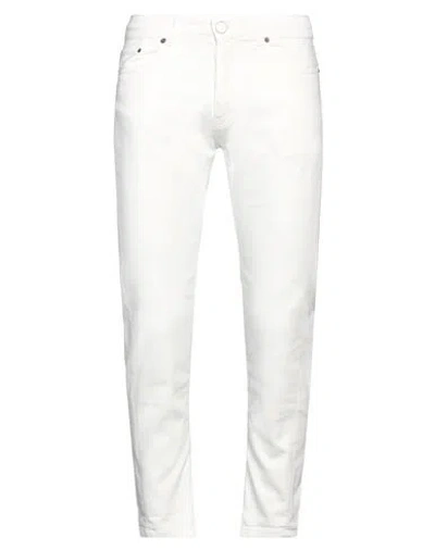 Pmds Premium Mood Denim Superior Man Jeans Off White Size 38 Cotton, Elastane