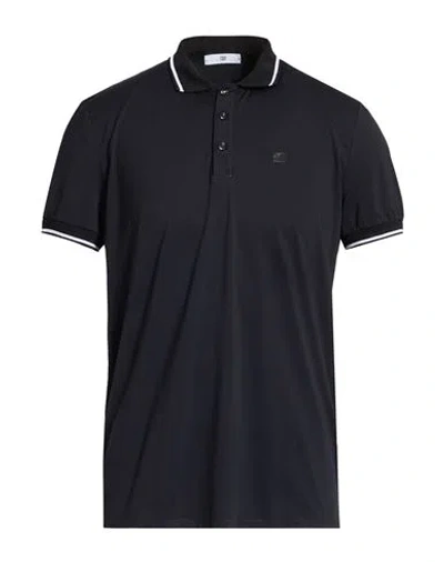 Pmds Premium Mood Denim Superior Man Polo Shirt Black Size Xxl Polyamide, Elastane