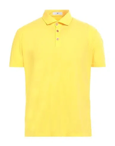 PMDS PREMIUM MOOD DENIM SUPERIOR PMDS PREMIUM MOOD DENIM SUPERIOR MAN POLO SHIRT YELLOW SIZE L POLYAMIDE, POLYESTER, ELASTANE