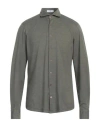 Pmds Premium Mood Denim Superior Man Shirt Military Green Size L Polyamide, Polyester, Elastane