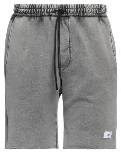 Pmds Premium Mood Denim Superior Man Shorts & Bermuda Shorts Grey Size S Cotton In Black