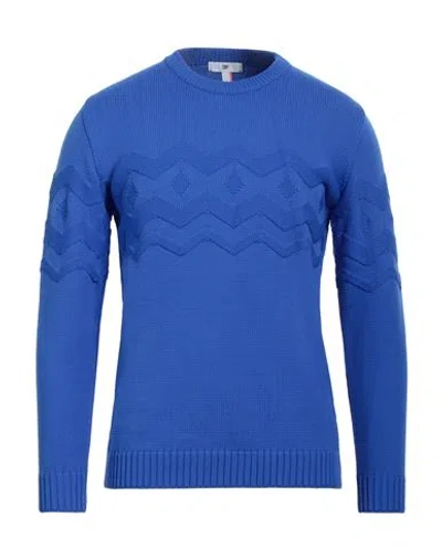 Pmds Premium Mood Denim Superior Man Sweater Bright Blue Size Xl Polyamide