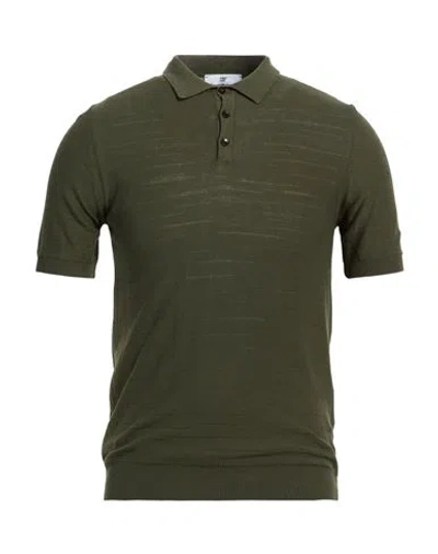 Pmds Premium Mood Denim Superior Man Sweater Military Green Size S Cotton