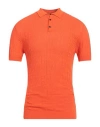 Pmds Premium Mood Denim Superior Man Sweater Orange Size L Cotton