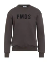 Pmds Premium Mood Denim Superior Man Sweatshirt Dark Brown Size Xxl Cotton