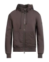 Pmds Premium Mood Denim Superior Man Sweatshirt Dark Brown Size Xxl Cotton, Polyester, Elastane