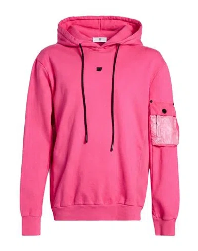 Pmds Premium Mood Denim Superior Man Sweatshirt Fuchsia Size Xl Cotton, Polyester In Pink