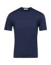 Pmds Premium Mood Denim Superior Man T-shirt Navy Size M Polyamide, Elastane In Navy Blue