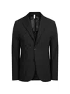 P.m.d.s Single-breasted Notch-lapel Blazer In Black