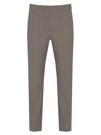 P.m.d.s Pmds Slim-fit Elastic Waist Pants In Grey