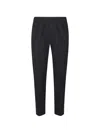 P.m.d.s Steve Logo-patch Elasticated-waist Trousers In Black
