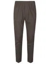 P.m.d.s Pmds Slim Tapered Pull-on Trousers In Brown