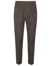 P.m.d.s Steve Elasticated-waistband Trousers In Brown