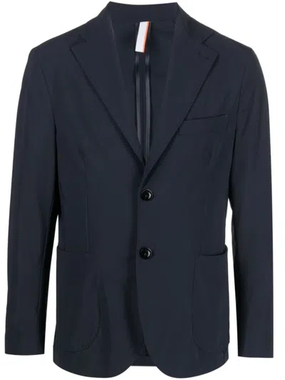 P.m.d.s Tailored Black Single-breasted Jacket In Blue