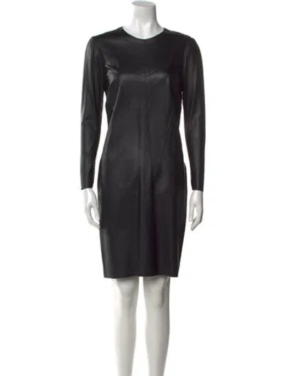 Pre-owned Pnina Tornai Crew Neck Knee-length Dress In Black