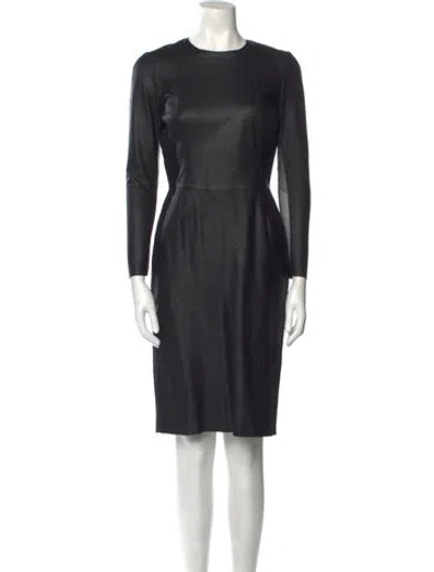 Pre-owned Pnina Tornai Crew Neck Knee-length Dress In Black