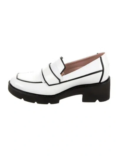 Pre-owned Pnina Tornai Patent Leather Loafers W/ Tags In White