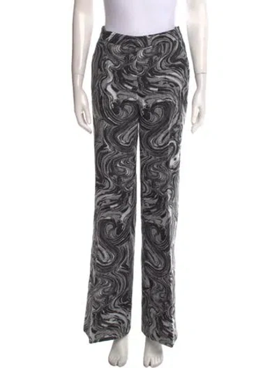 Pre-owned Pnina Tornai Printed Wide Leg Pants In Multi