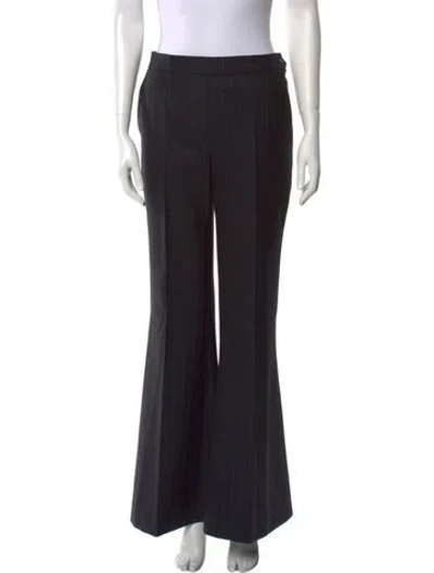 Pre-owned Pnina Tornai Striped Wide Leg Pants In Blue