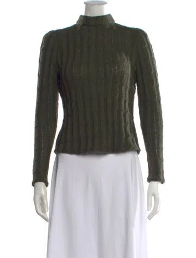 Pre-owned Pnina Tornai Turtleneck Sweater In Green