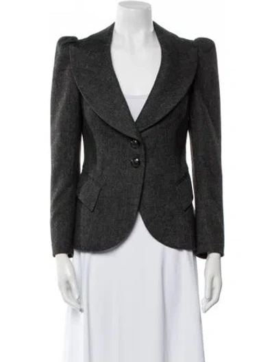 Pre-owned Pnina Tornai Wool Blazer In Gray