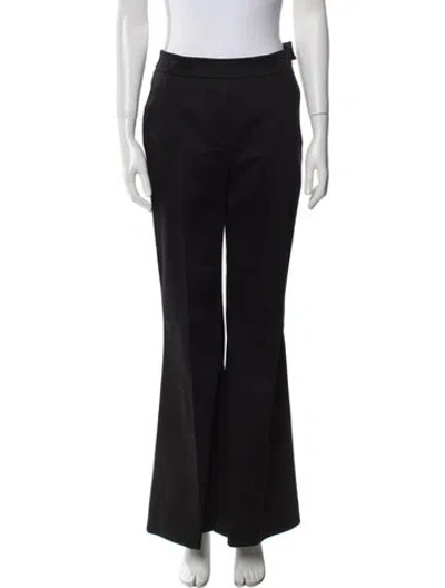 Pre-owned Pnina Tornai Wool Wide Leg Pants In Black