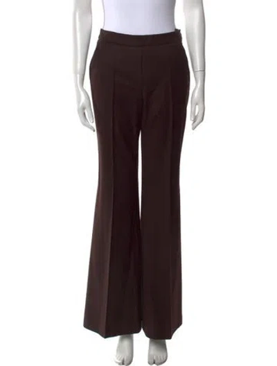 Pre-owned Pnina Tornai Wool Wide Leg Pants In Brown