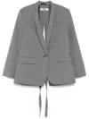 Pnk Backless Blazer In Grey