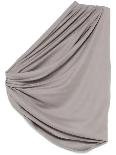 Pnk Draped Top In Grey