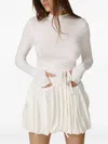 Pnk Drawstring Mini Dress In White