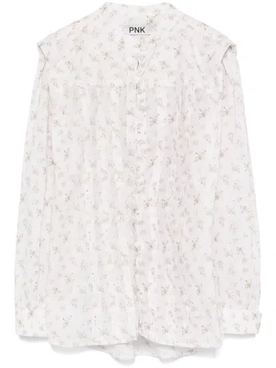 Pnk Floral-print Shirt In Pink