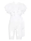 Pnk Lace-trimmed Linen Blouse
