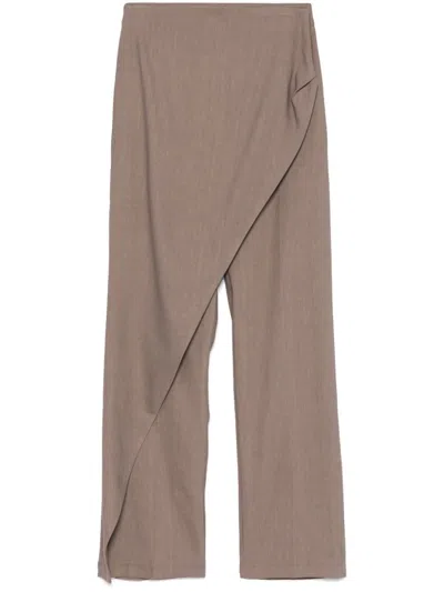 Pnk Layered Trousers In Neutrals