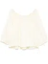Pnk Off-shouder Blouse In Yellow