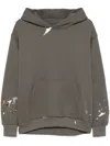 Pnk Paint-splatter Hoodie In 灰色