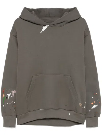 Pnk Paint-splatter Hoodie In 灰色